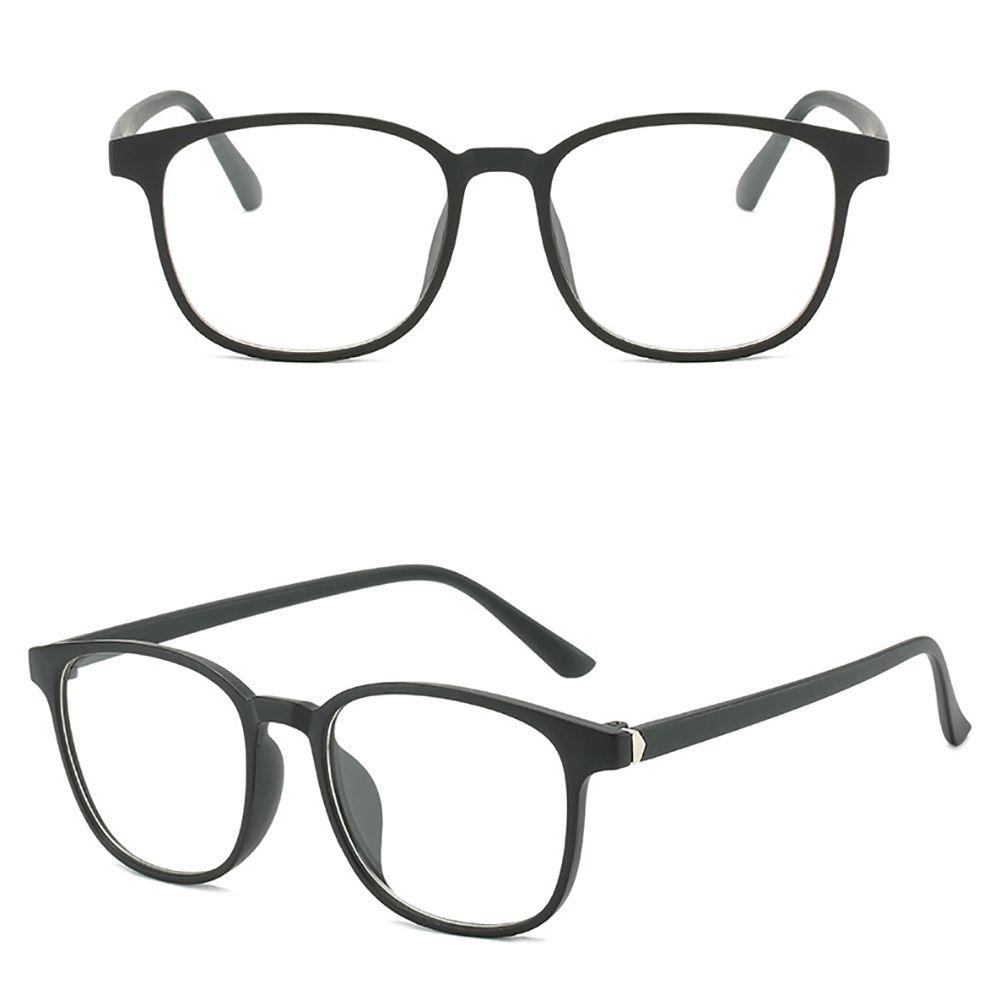 Mắt Kính Gọng Kim Loại Tròng Phẳng Chống Lóa Thời Trang Cho Nữ