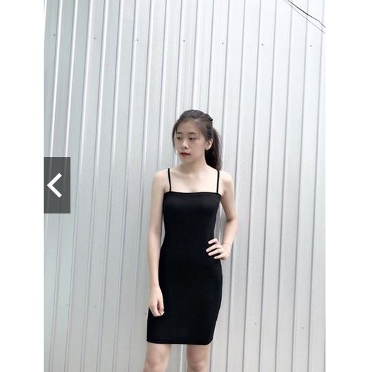Đầm body 2 dây, thun lụa đẹp không lo mỏng, phom ôm quyến rũ 131 | BigBuy360 - bigbuy360.vn