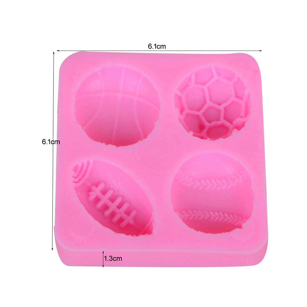 Khuôn Silicone Tạo Hình Quả Bóng Chày Trang Trí Bánh