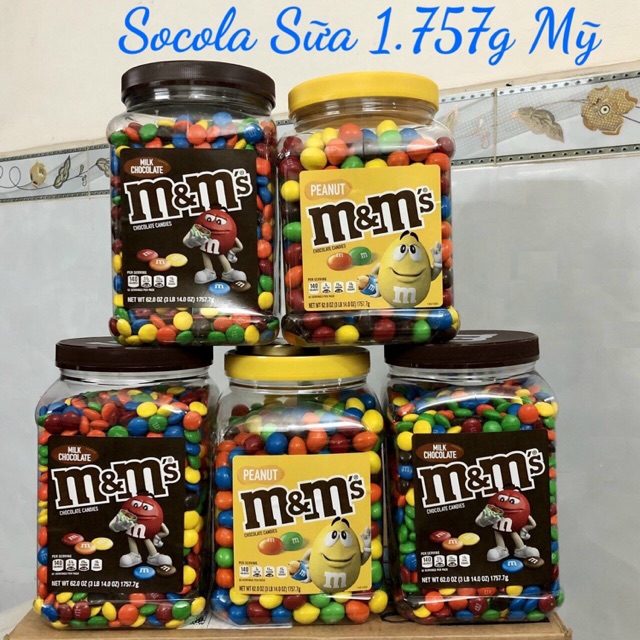 Socola sữa M&M của Mỹ 1.757kg