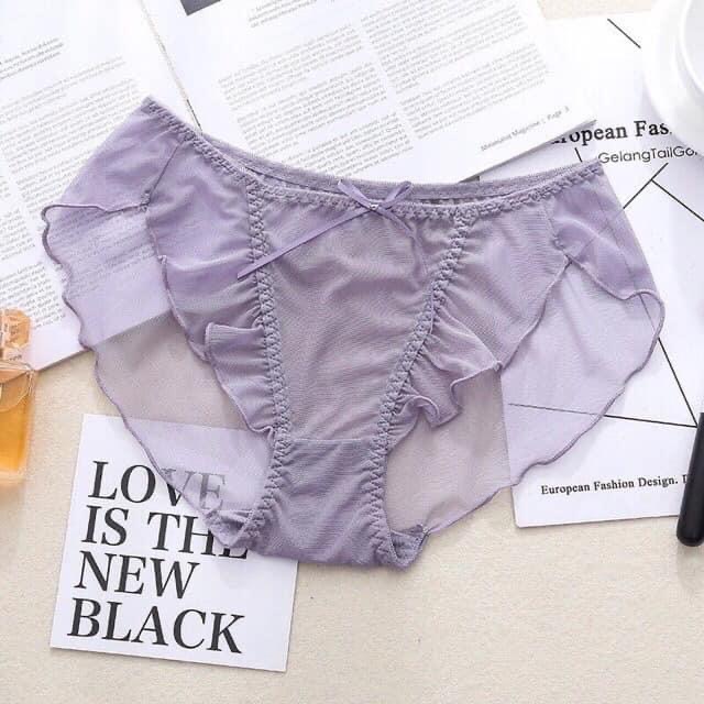 Set 10 quần lót ren bèo lưới tàng hình 0346