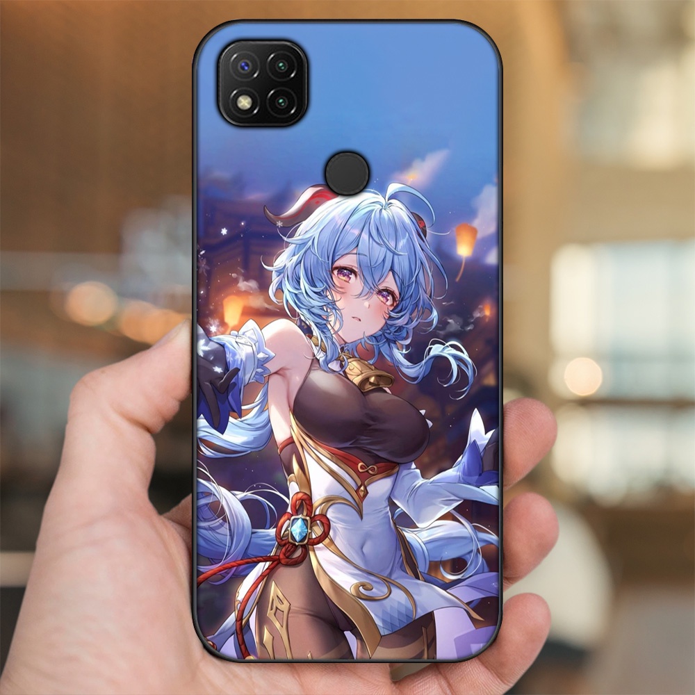 Ốp lưng Xiaomi Redmi 9C viền đen in hình Ganyu Genshin Impact