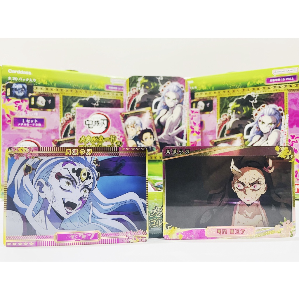 Demon Slayer, Thẻ sưu tập nhân vật, ánh kim Metallic Vol.3, Bandai, SL 1 gói/2 thẻ ngẫu nhiên