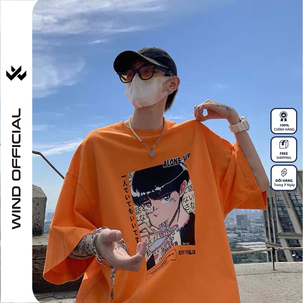 Áo thun tay lỡ unisex WIND phông rộng BOY nam nữ oversize phong cách ulzzang Wind