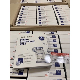 (Hàng Chính Hãng - Giá tốt nhất)  MẶT NẠ DƯỠNG TRẮNG CHUYÊN SÂU SURMEDIC BRIGHT GLUTATHIONE MASK - CHO MỌI LOẠI DA