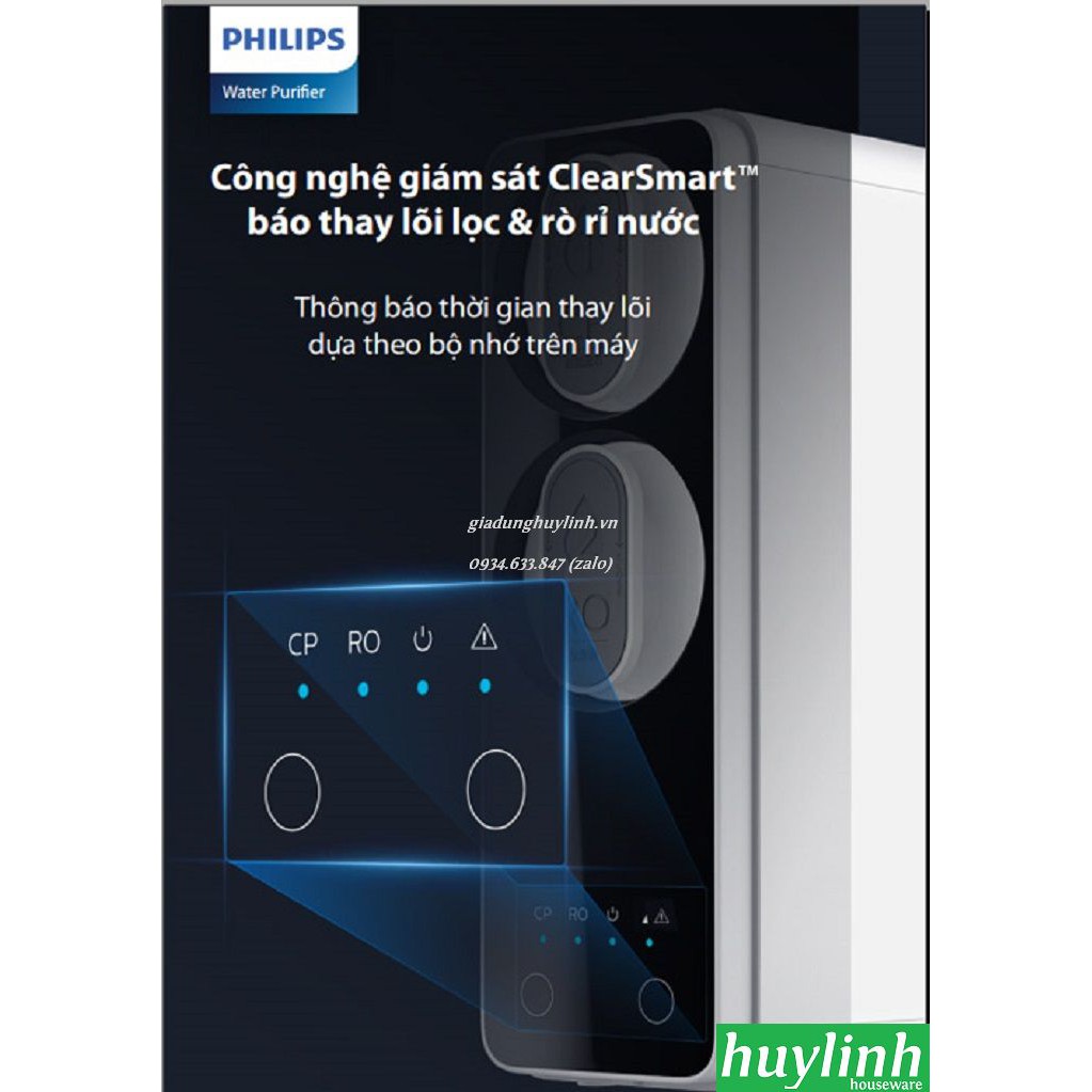 Freeship Máy lọc nước RO Philips AUT3015 - Tặng Philips AWP1811 - Dưới bồn rửa [Chính hãng]