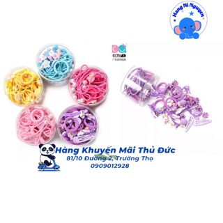 Hộp cột tóc 50 chi tiết cho bé
