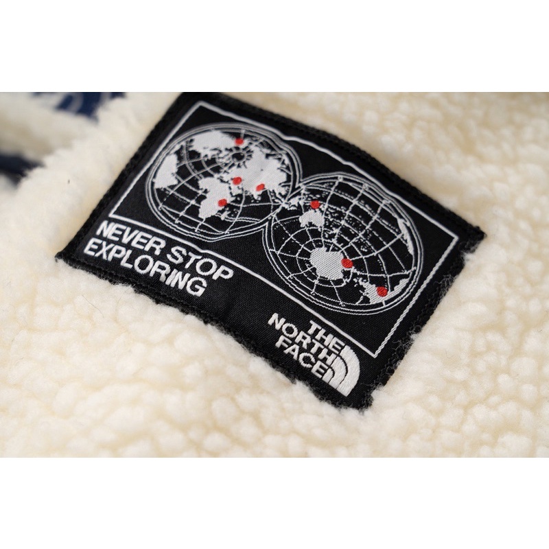 Áo khoác lông cừu có mũ dáng thể thao cho nữ thương hiệu The North Face cao cấp