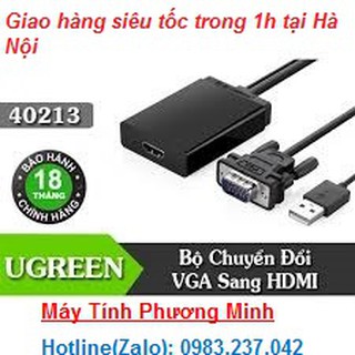 Mua Cáp Chuyển Đổi Vga Sang HDMI Ugreen 40213 Cấp Nguồn Qua Cổng USB- Sản phẩm chính hãng