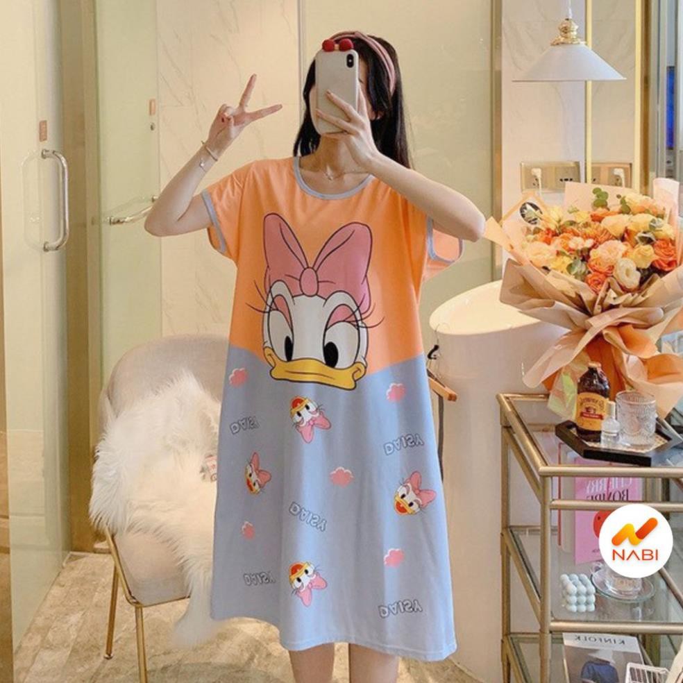 Váy Ngủ 🌹FREESHIP🌹 Váy Nữ Đẹp Dáng Suông Chất Cotton Mát, Mịn Họa Tiết Dễ Thương Siêu Rẻ Hàng Loại 1 Siêu Hót AN13 😍 *