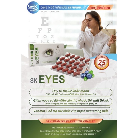 SK EYES – VIÊN UỐNG BỔ MẮT ĐẾN TỪ ITALIA