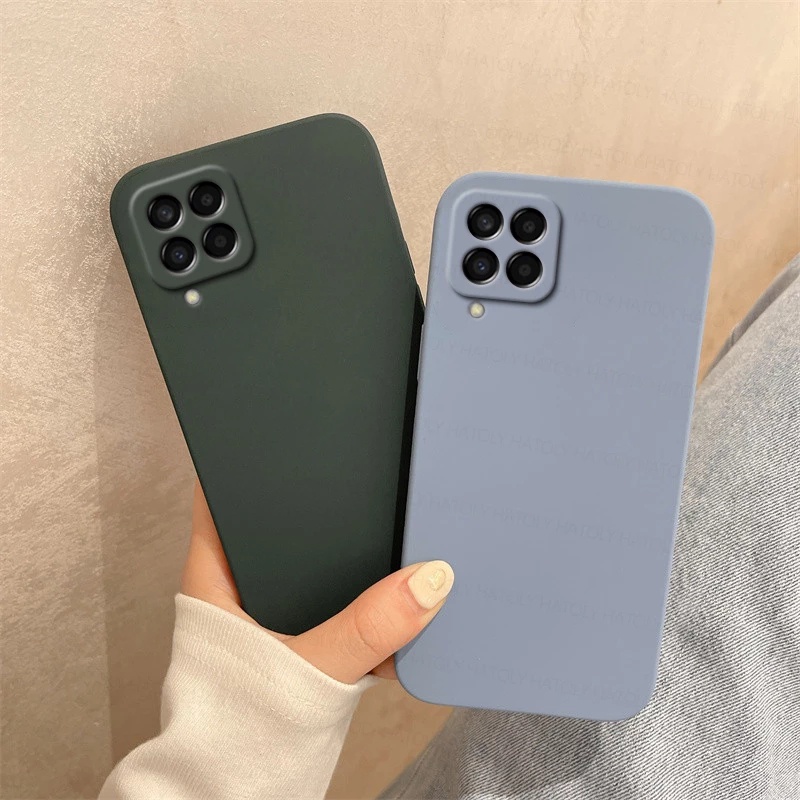 Ốp Điện Thoại Silicone Mềm Màu Trơn Chống Sốc Cho Samsung Galaxy M33 M53 M23 M12 5G