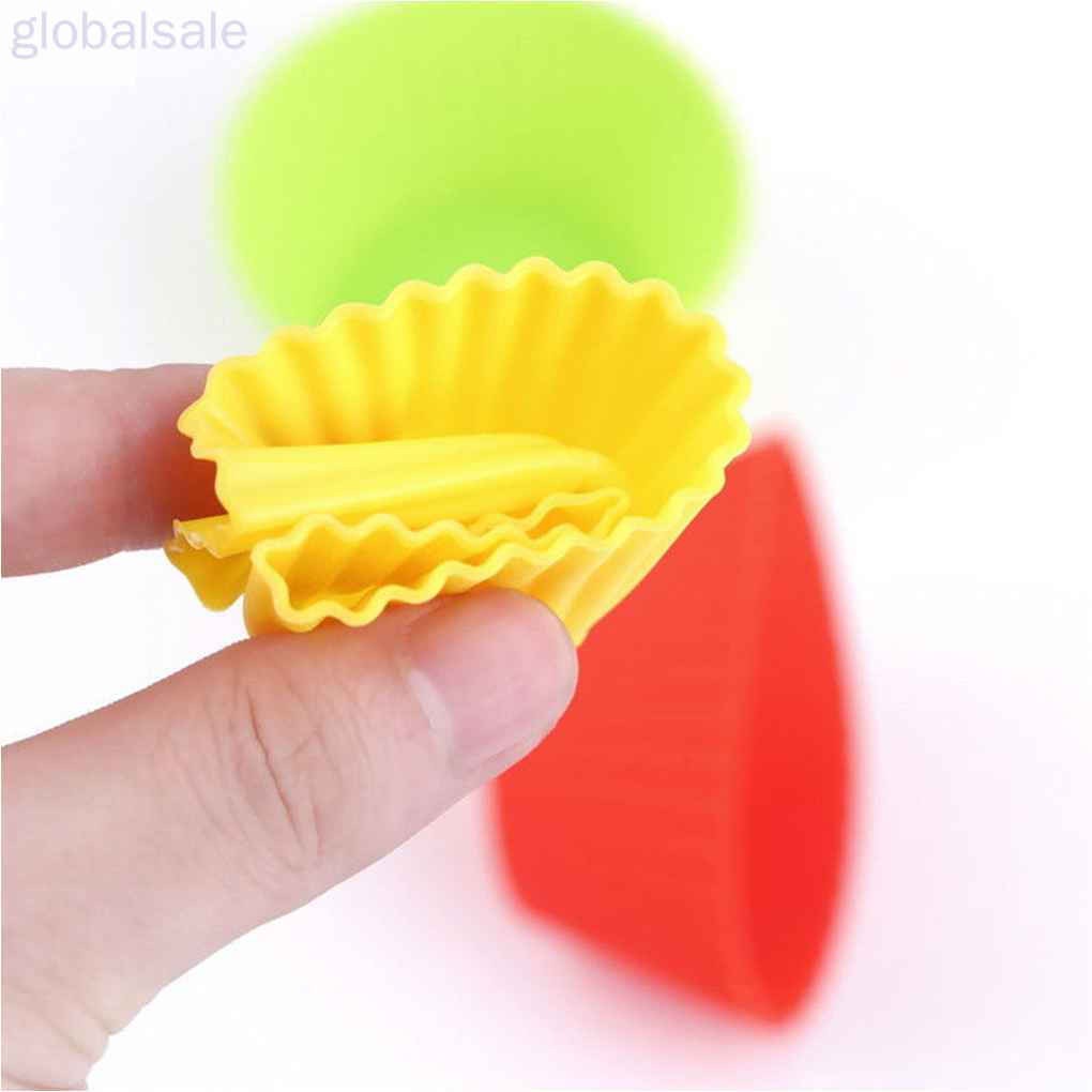 Khuôn Silicon Dùng Làm Bánh Cupcake Tiện Lợi