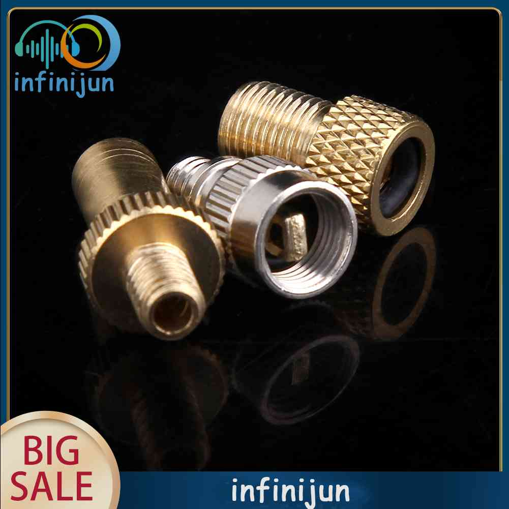 Bộ Chuyển Đổi Van Presta Sang Schrader + Ống Nối Van Presta Cho Xe Đạp