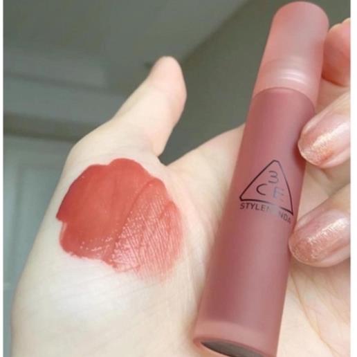 (CAM KẾT AUTH, TEM HIDDEN TAG) Son kem lì 3CE Blur Water Tint #Laydown Màu hồng đào nude pha hồng nâu !