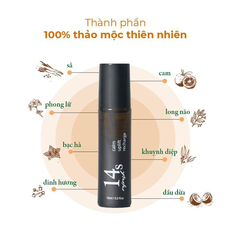 Tinh dầu lăn 2 trong 1 14S 14S1193 Refresh 10ml