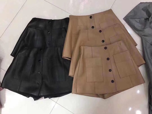 CHÂN VÁY DA TÚI HỘP KHUY BẤM | BigBuy360 - bigbuy360.vn