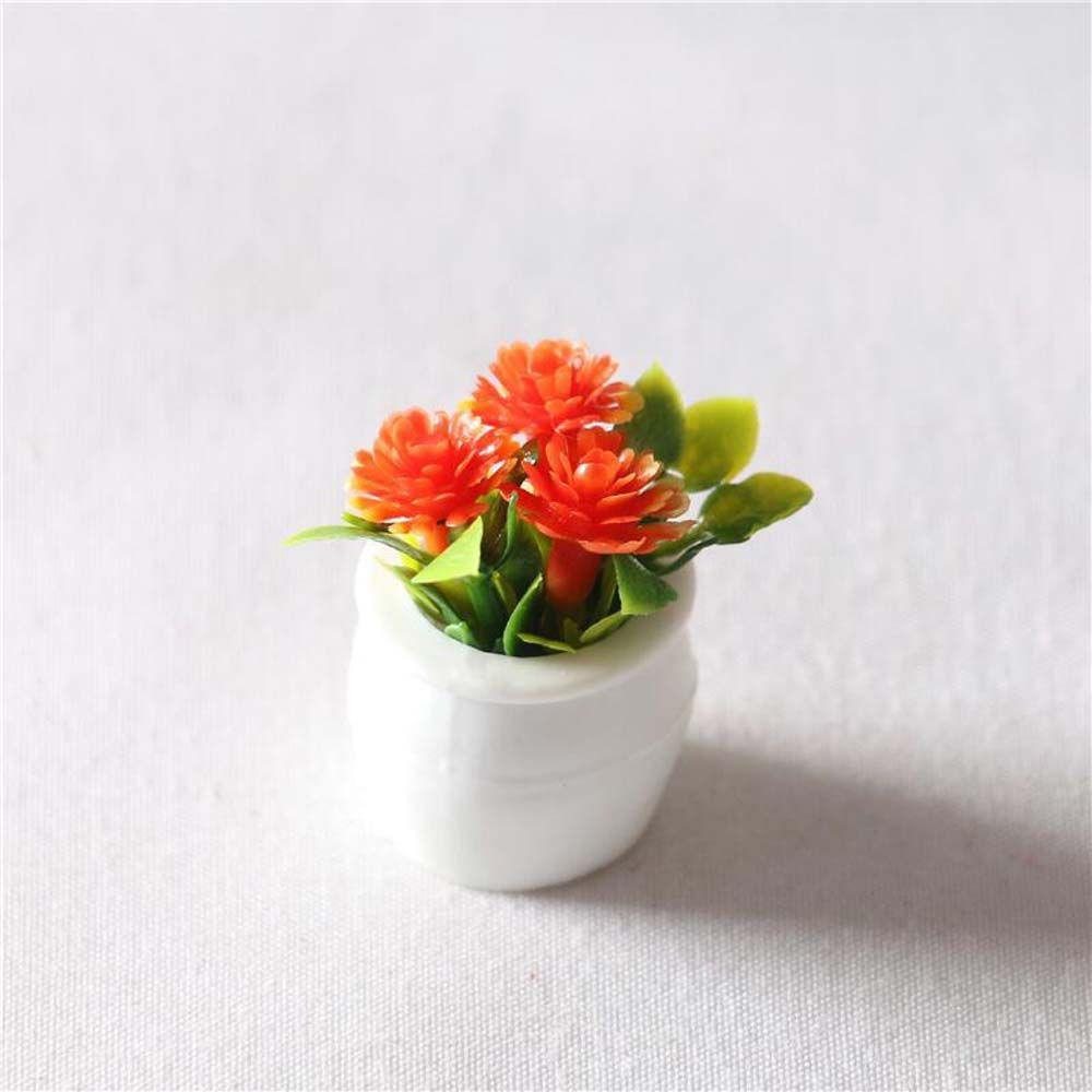Chậu Cây Mini Để Bàn Trang Trí Nhà Búp Bê REBUY1 1: 12