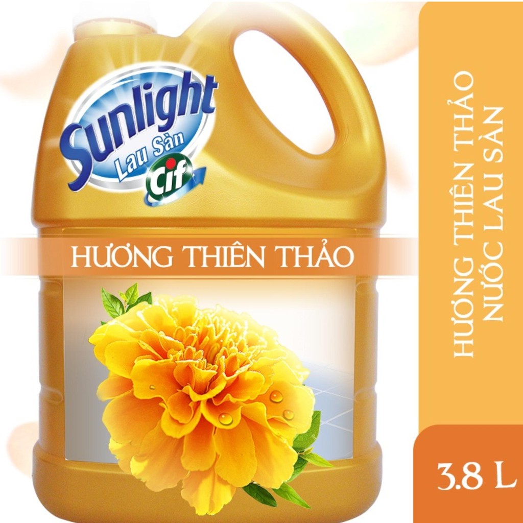 Nước Lau Sàn Sunlight Hương Hoa Lily, Thiên Nhiên, Thiên Thảo 3.8kg