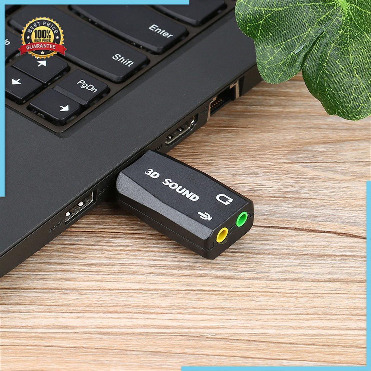 Bộ Chuyển Đổi Thẻ Âm Thanh Tai Nghe Usb 2.0 Sang Mic 3d 5.1 Cho Pc Laptop