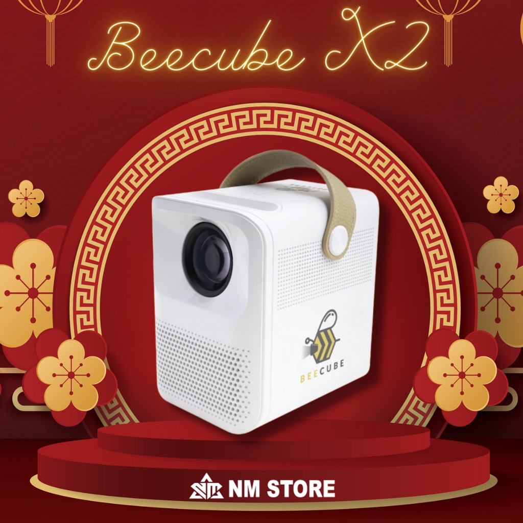 Máy chiếu Mini Android Beecube X2 Max - Full HD 1080p - Hỗ trợ 4k - Kết nối Điện thoại + Wifi - 2500 Lumens - Chính Hãng