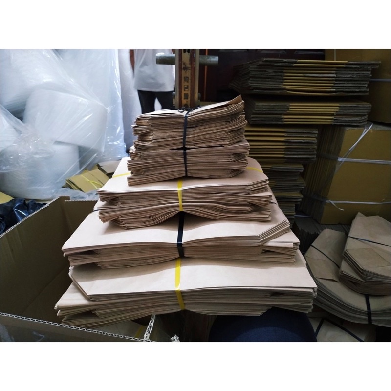 Xấp túi giấy đựng bánh tráng nướng.  Size 13 18
