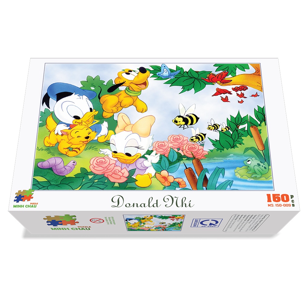 Bộ tranh xếp hình Minh Châu 150 mảnh – Donald Nhí