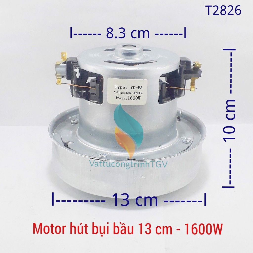Motor thay thế cho máy hút bui 220V công suất 1200w - 1400w-1600w-1800w