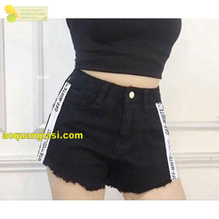 Quần short kaki chữ bên hông SK01
