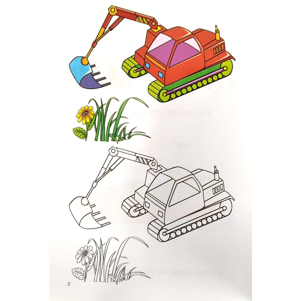 Sách Tập Tô Màu Phương Tiện Giao Thông