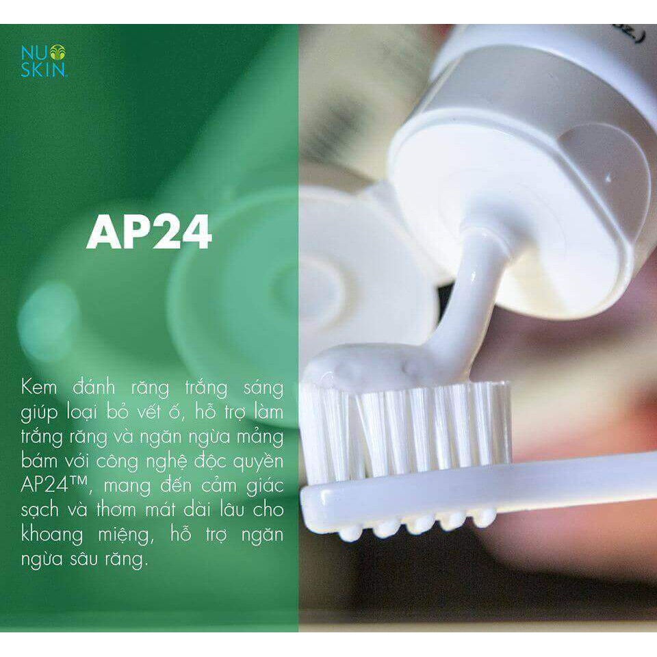 [Mẫu Mới] Kem Đánh Răng Trắng Sáng Nuskin AP24 Whitening Fluoride Toothpaste 110g