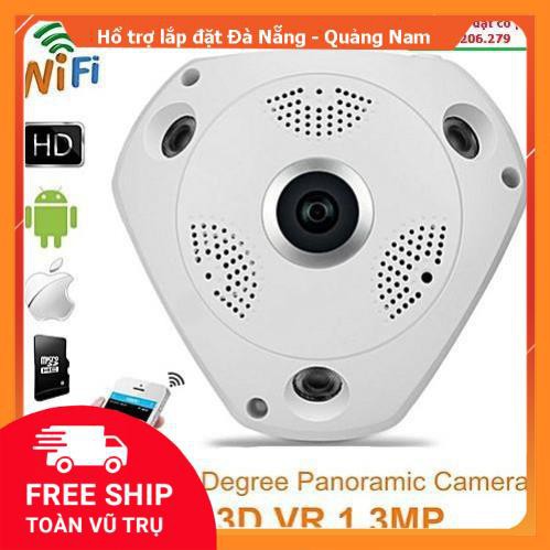 Camera VR Cam 3D Panoramic IP Wifi Full HD 360 Độ 3.0 MP tầm nhìn bao quát