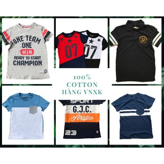 Áo Thun Bé Trai 100% Cotton Áo Cộc Tay Thấm Hút Mồ Hôi 053069077078245283329 4-14 Tuổi