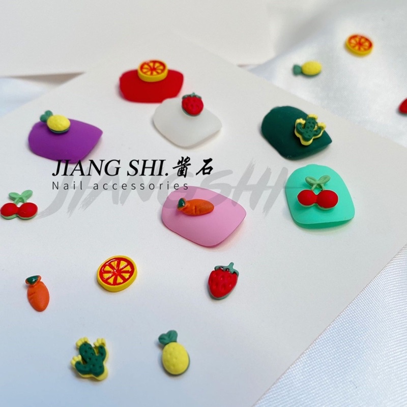 Charm nail trái cây style hàn