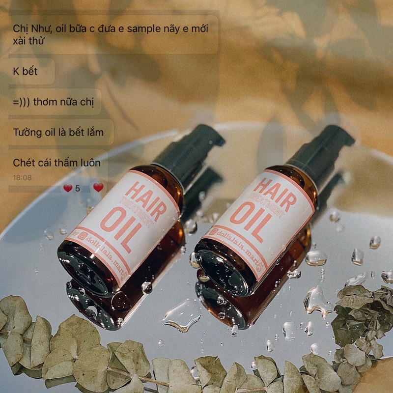 Tinh Dầu Dưỡng Tóc - Hair Treatment Oil giúp tóc bóng khoẻ, suôn mượt, chống xơ rối - Dollalala Mart