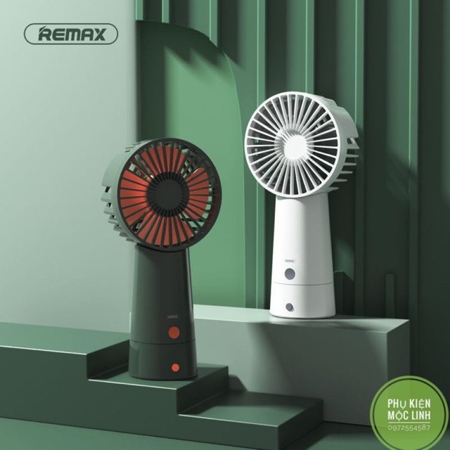 &lt;CHÍNH HÃNG REMAX F34 &gt; Quạt tích điện kiêm kệ để bàn 3 chế độ siêu mát, siêu tiện ích cầm tay dung lượng pin 2000mah