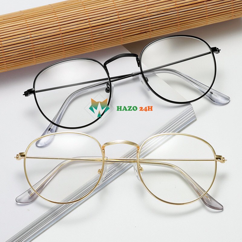 Mắt Kính Gọng Cận Form Tròn Ngố Ngây Ngô Dễ Thương 908 - Hazo