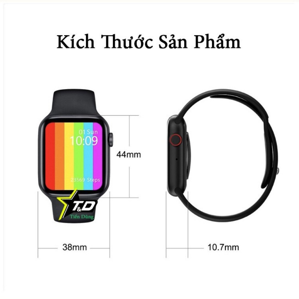 Đồng hồ thông minh nữ w6 , Đồng hồ nghe gọi không cần sim, theo dõi sức khỏe, thay được dây - TAMBIGO #7