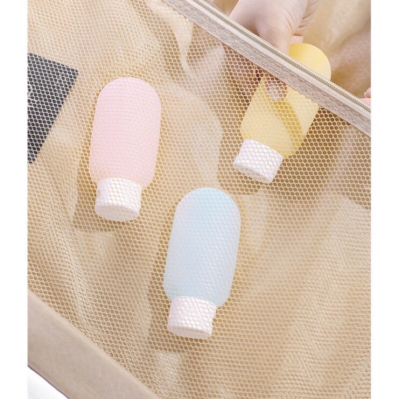 Chai chiết mĩ phẩm 💥FREESHIP💥 Lọ chiết dầu gội, sữa tắm nhựa 60ml - chai chiết nắp nhấn du lịch tiện dụng