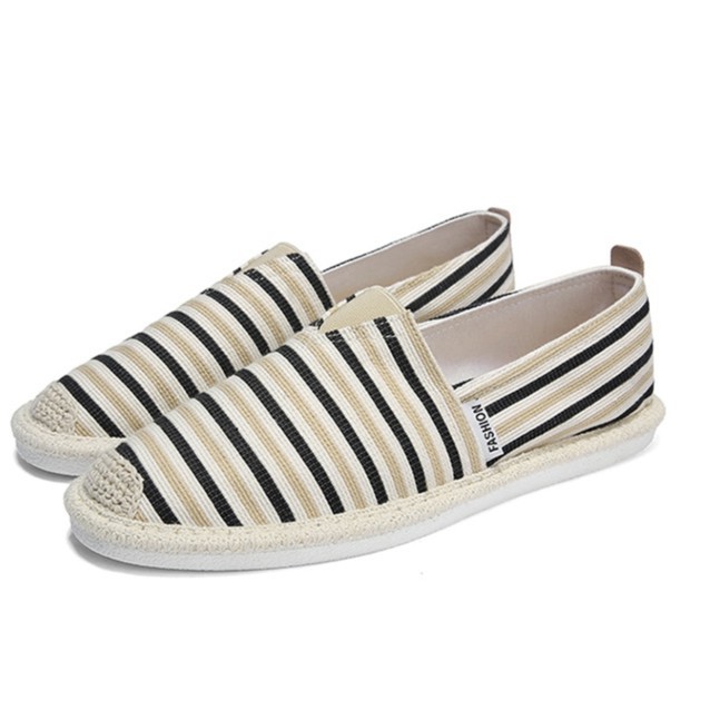 Slip on nam - Giày lười vải nam cao cấp - 4 màu sọc đen, xanh, vàng/đen & đỏ/đen - Mã SP 2906 hàng Quảng Châu | BigBuy360 - bigbuy360.vn