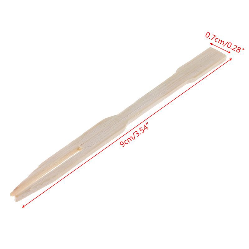 Bộ 100 nĩa tre ăn trái cây chất liệu gỗ