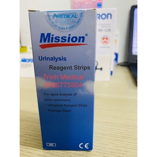 Que thử nước tiểu acon mission urs 10 thông số hộp 100 test