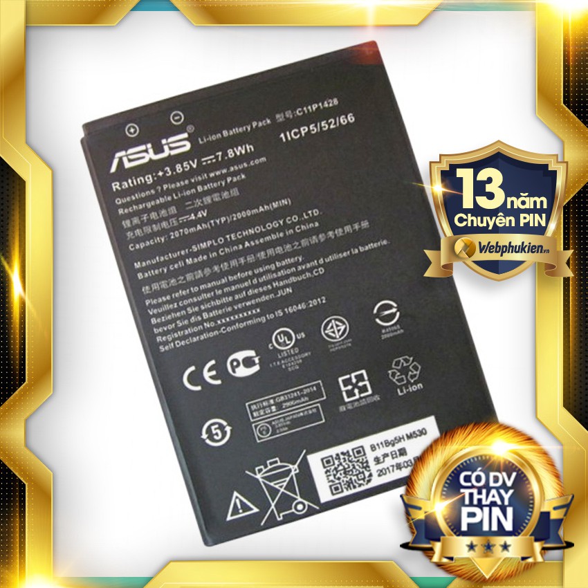 Pin Asus Zenfone Go 4.5 ZB452KG (C11P1428) - 2070mAh