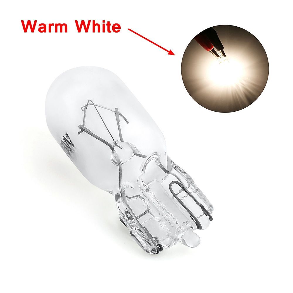 10 Bóng đèn halogen 5W 12V T10 W5W 194 168 ánh sáng trắng ấm nhiều màu dành cho xe ô tô
