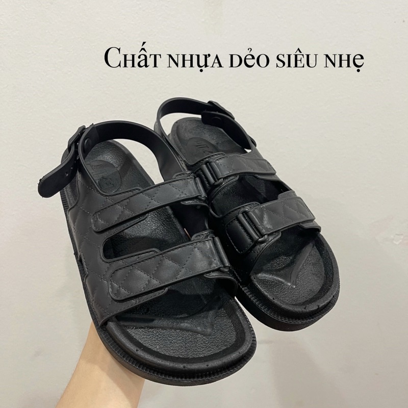 Dép Sandal Ulzzang Quai Dẻo Nhiều Màu D89