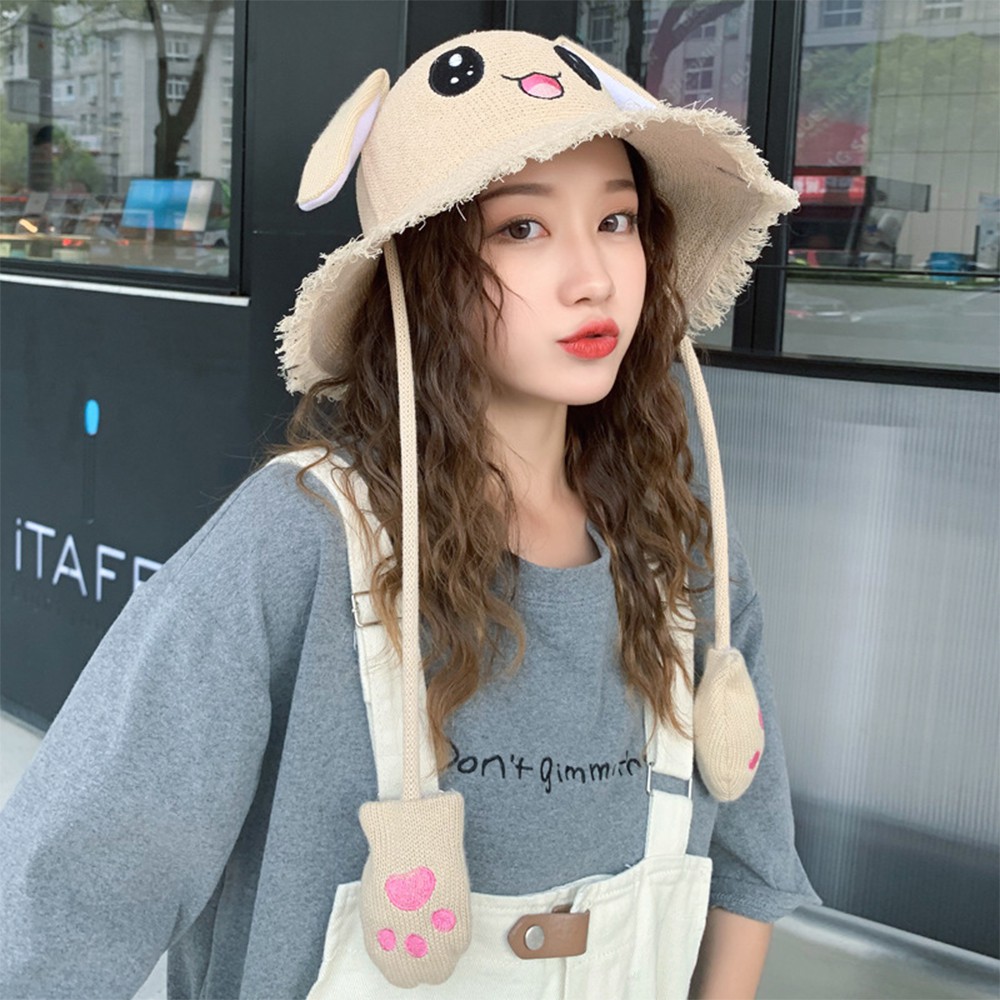 Mũ Chụp Mặt Thỏ Vẫy Tai Mới S9 New Arrival