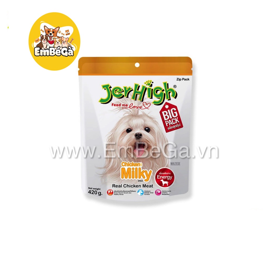 SNACK JERHIGH GÓI LỚN JUMBO 420G