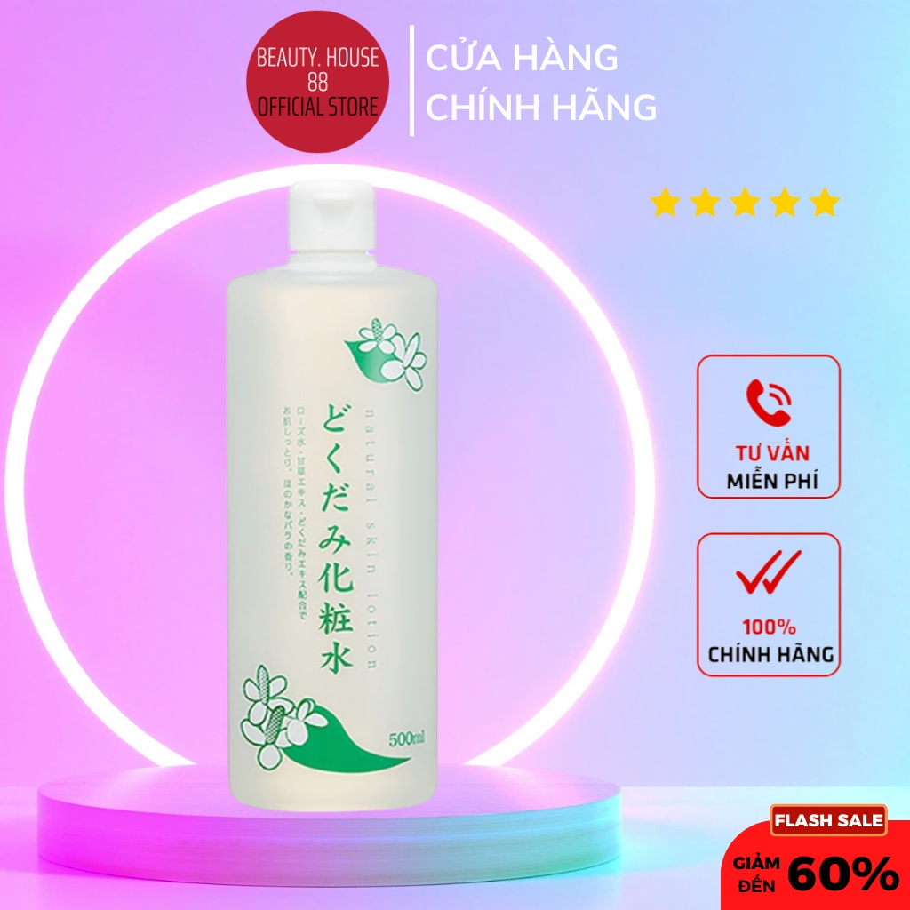 Lotion Toner Diếp Cá Hỗ Trợ Giảm Mụn Dokudami 500ml nội địa Nhật Bản