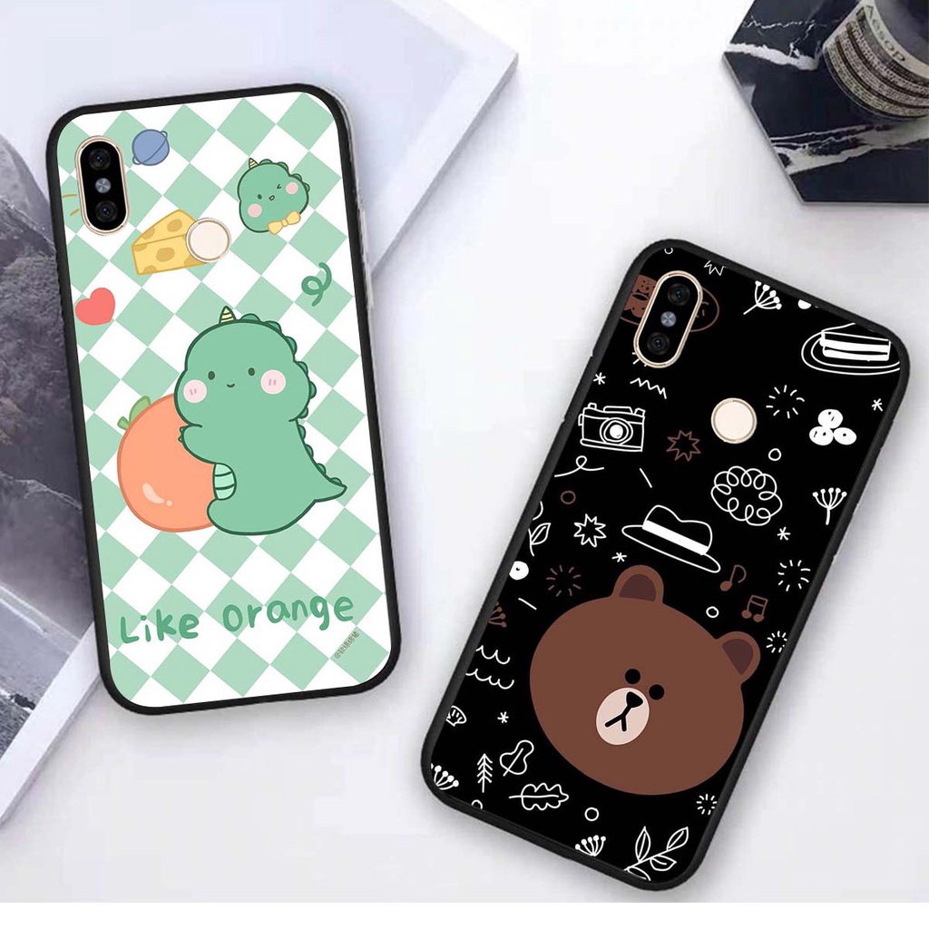 Ốp lưng Xiaomi REDMI NOTE 5 / REDMI NOTE 6 in hình khủng long , gấu nâu xinh xắn, siêu cute  mà còn vô cùng RẺ -ĐẸP