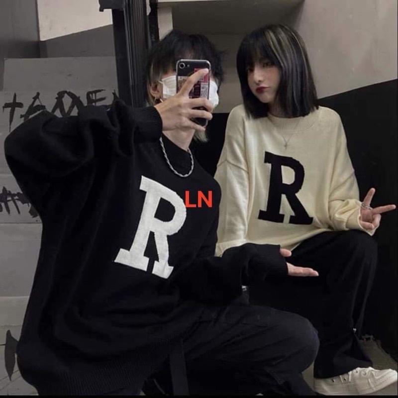 Áo nỉ bo chữ R LN11